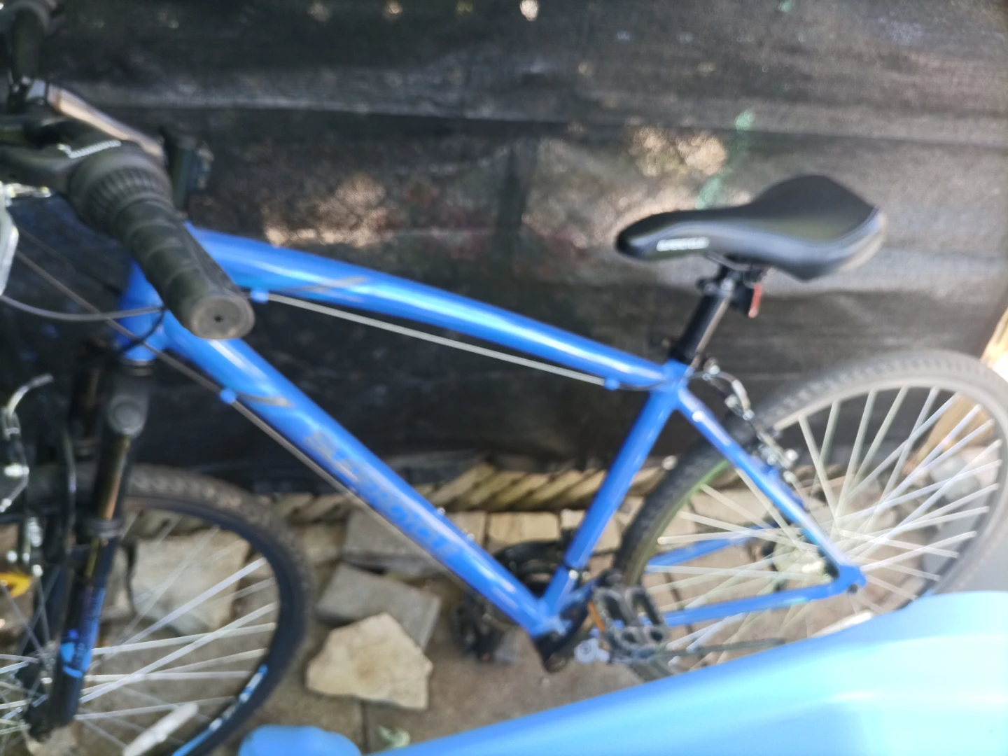 Blue super cycle mountain bike