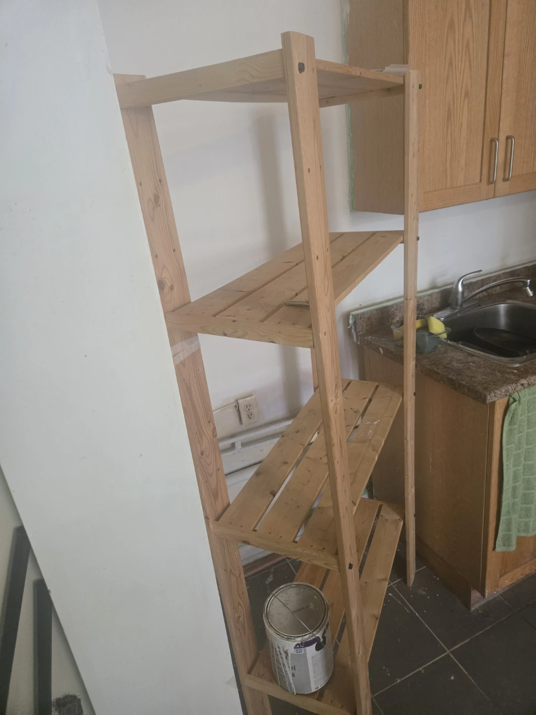 Ikea Natural Wood Shelving Unit