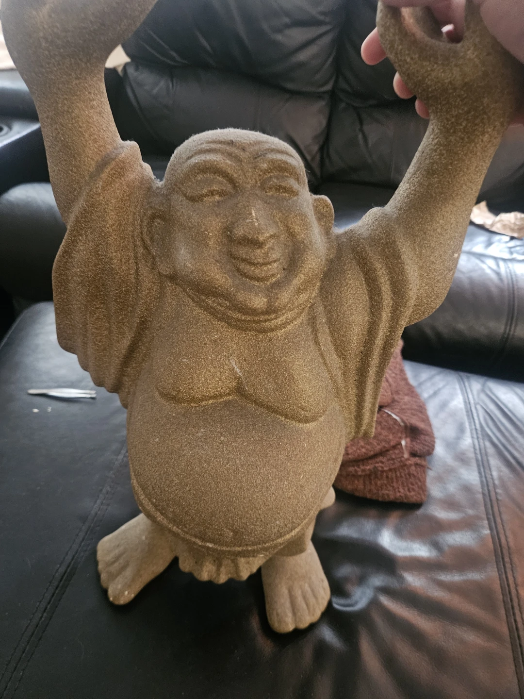 Gold Laughing Buddha Statue - photo 2