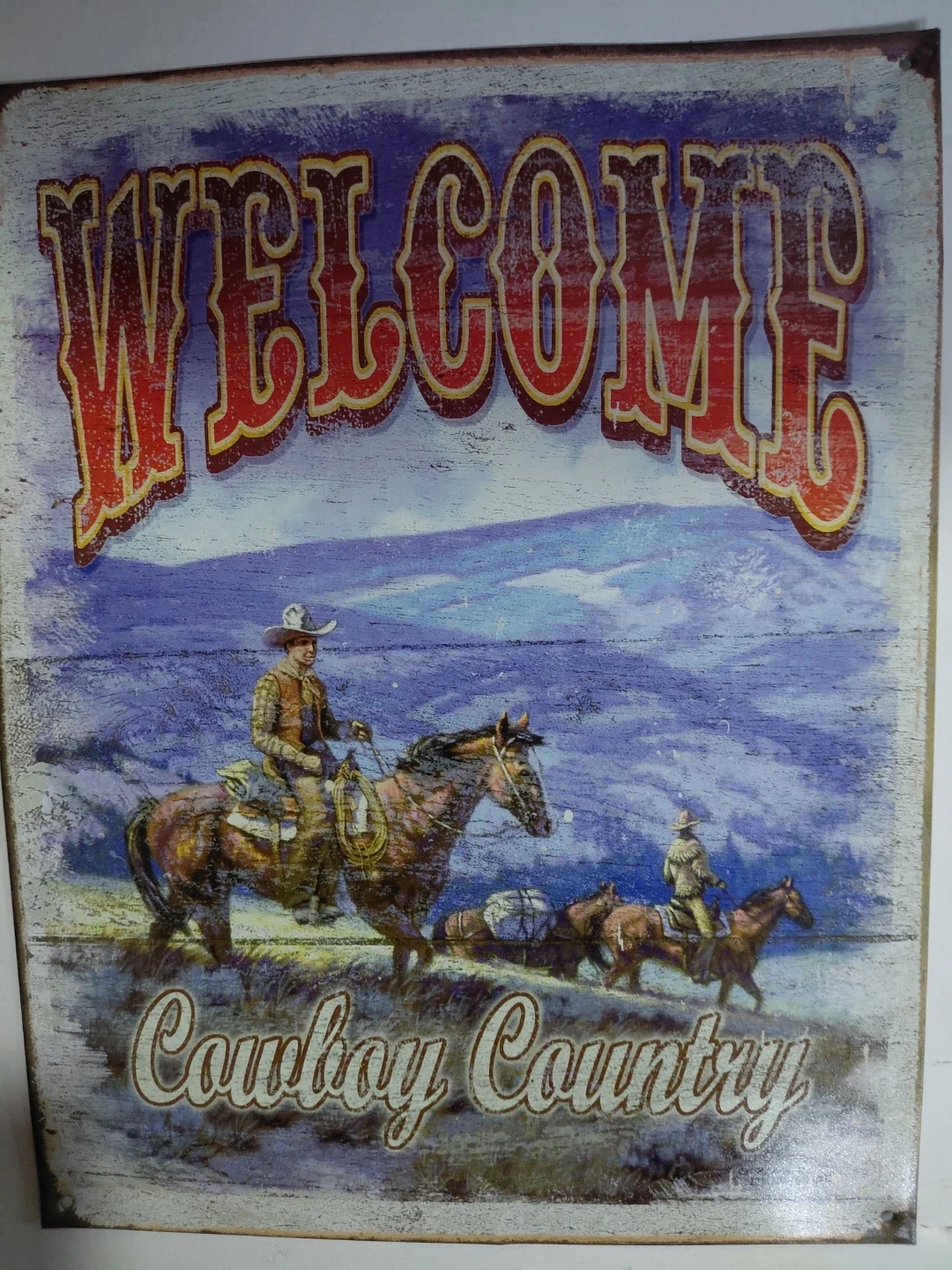 Metal collection or bar signs