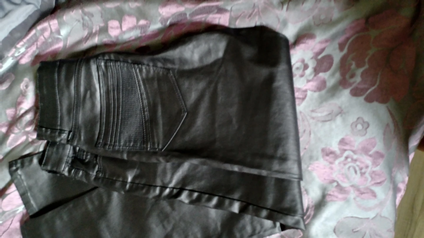 Ethanol Black Faux Leather Pants - photo 3