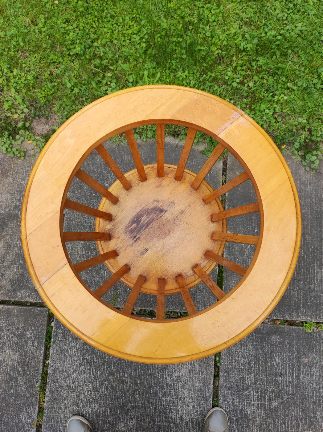 Wooden plant stand - photo 3