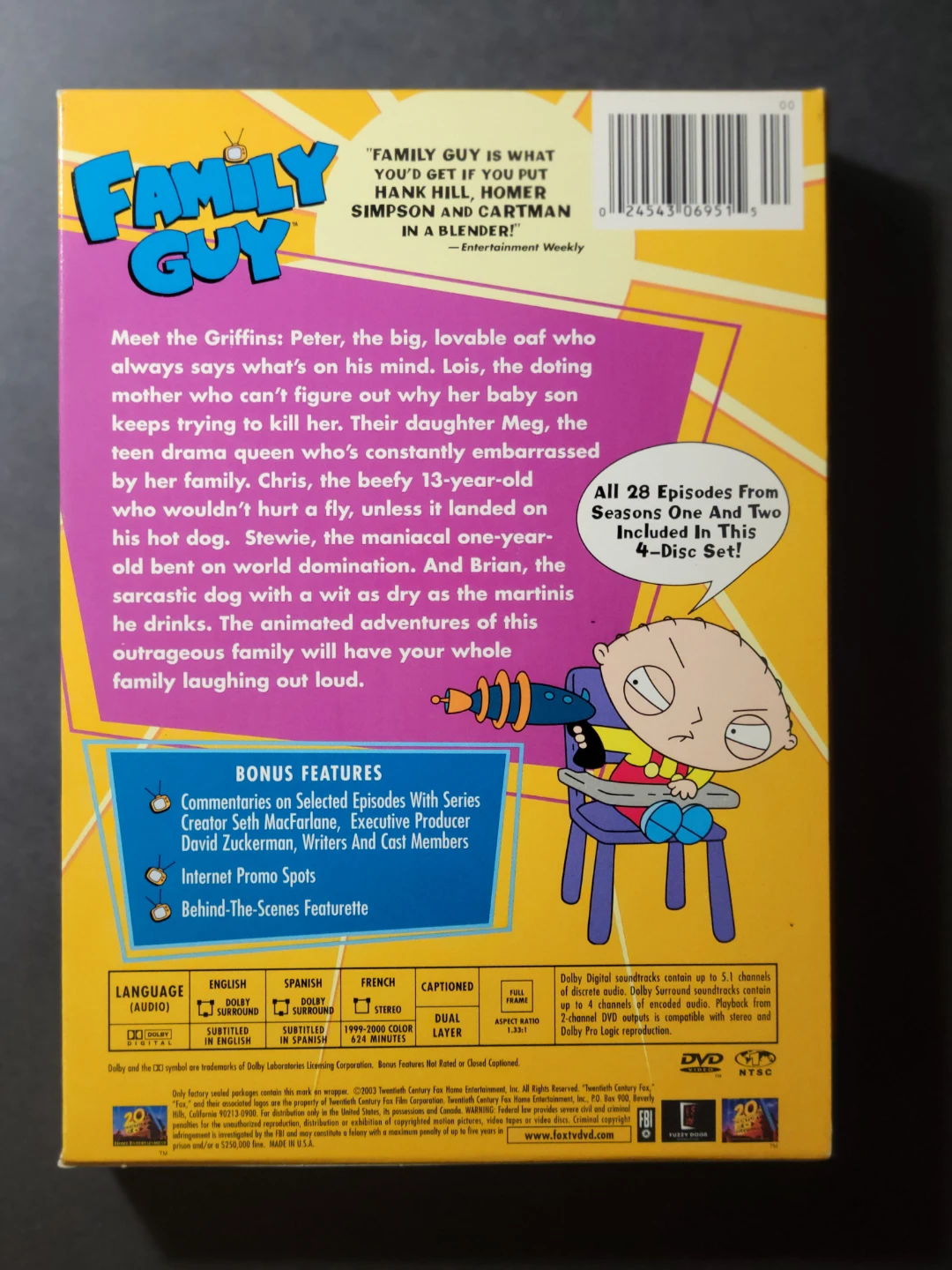 Family Guy DVD's - Season 1 & 2 / 4 Disc Set / All 28 episodes - photo 3