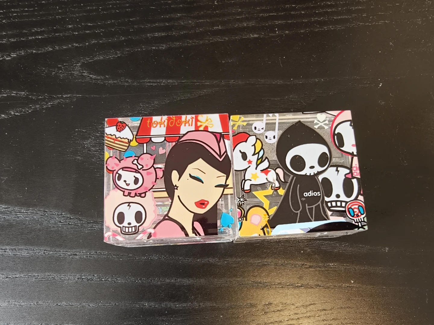 Two Tokidoki Acrylic Display Boxes