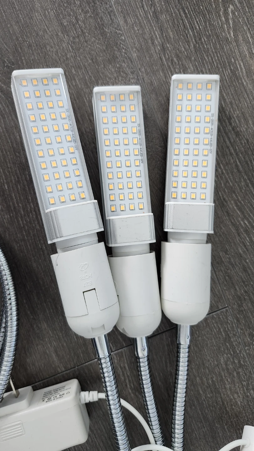 Two 3-Head LED Grow Light Sets