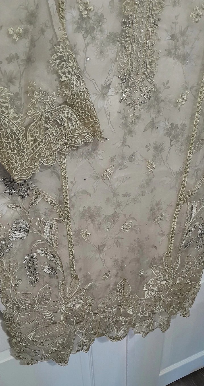 Brand New Tawakkal Fabrics 3Pc Semi-formal (Large) + Clutch - photo 3