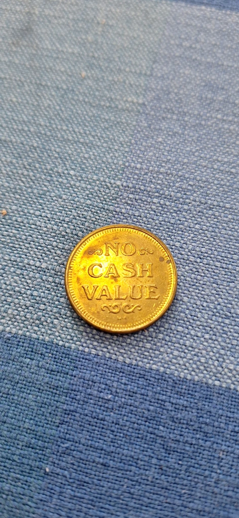 Vintage Brass Token No Cash Value - photo 2
