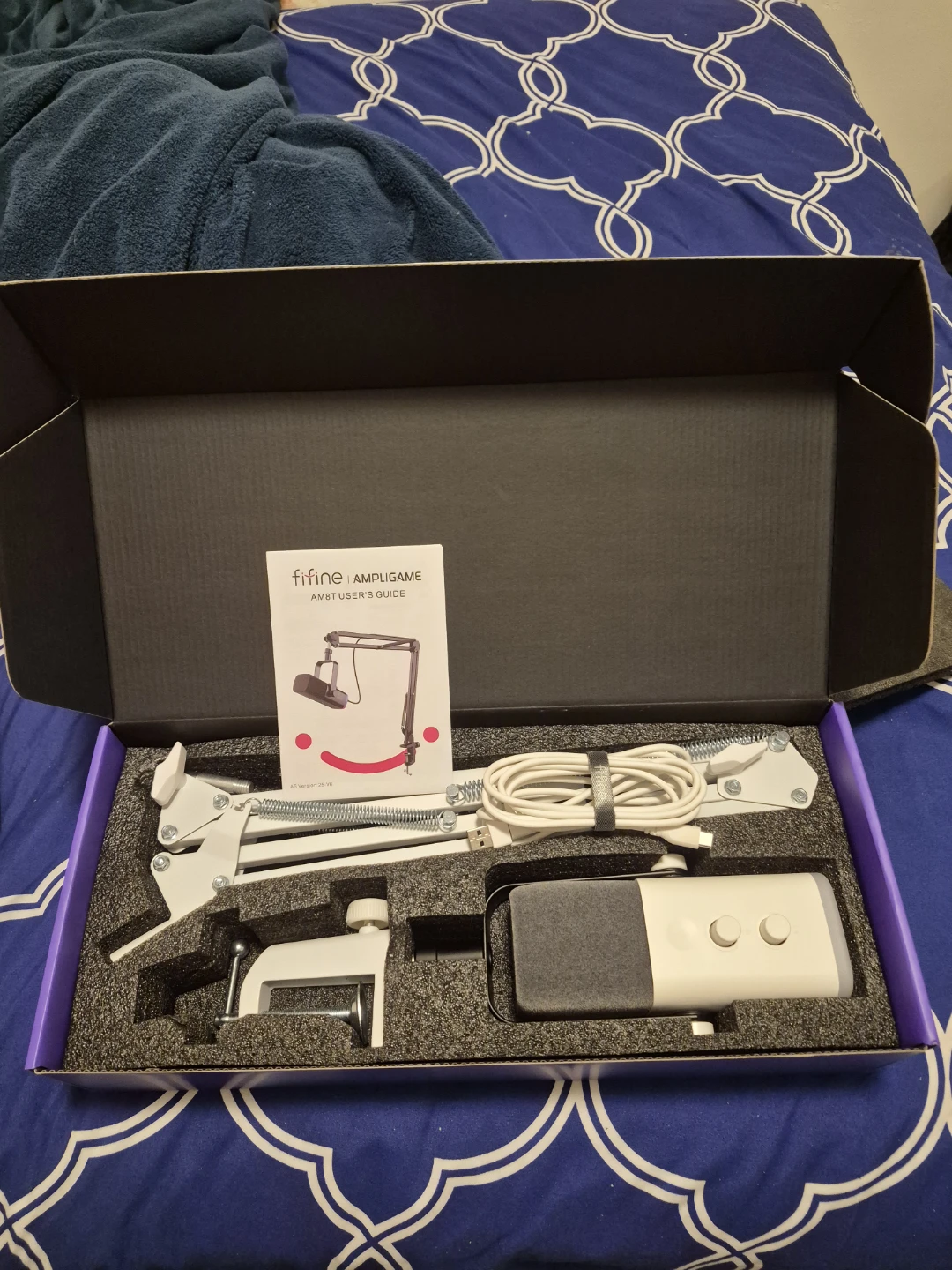 FiFine AM8T (white) microphone set