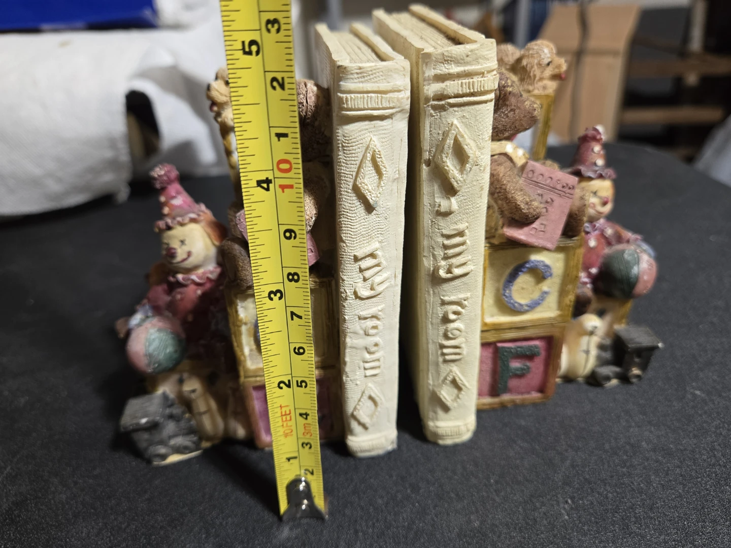 Decorative Bookends with Bears and Clowns - photo 2