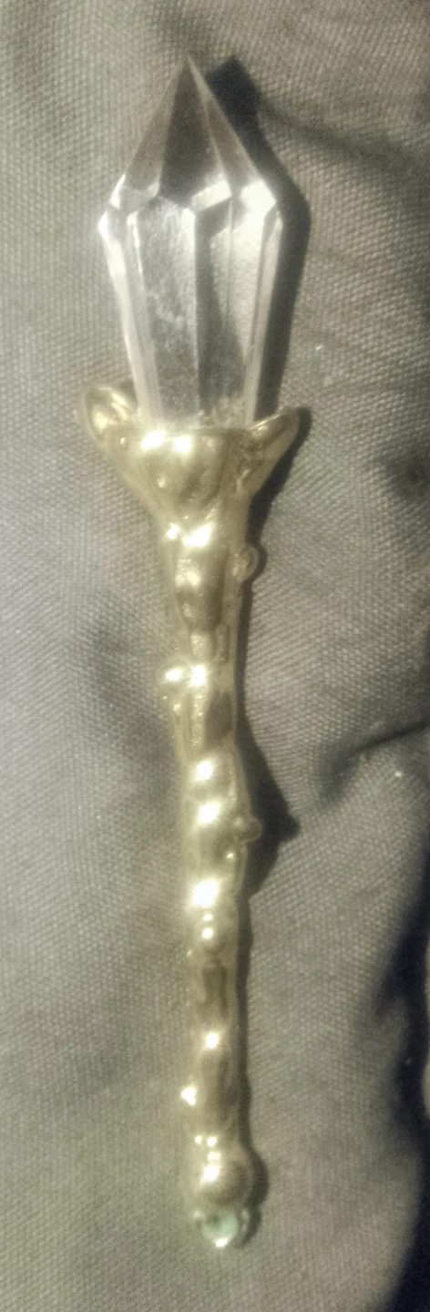 Clear Crystal Topped Decorative Wand