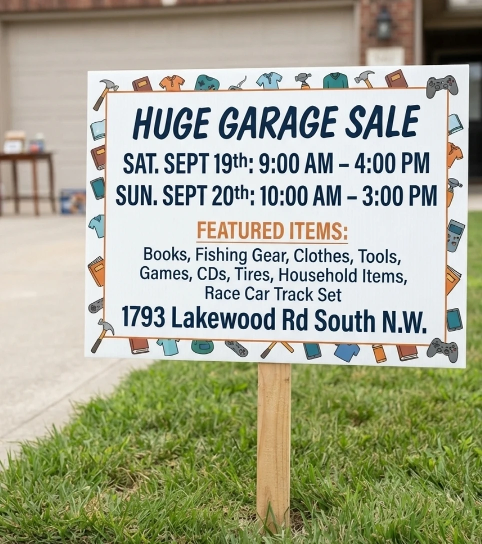 🏡 Multi-Family Garage Sale