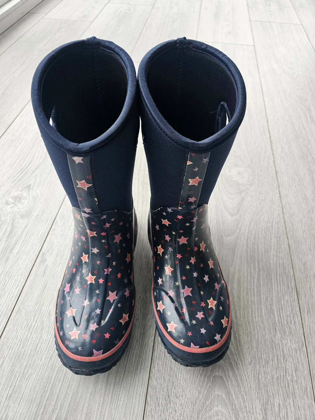 Cougar Storm Star Print Rain Boots youth Size 3 - photo 2