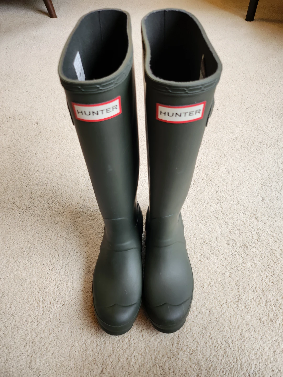 Hunter Tall Rain Boots Olive Green