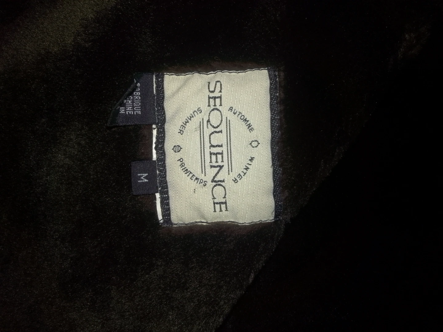 Sequence Brown Faux Shearling Coat Size M - photo 2