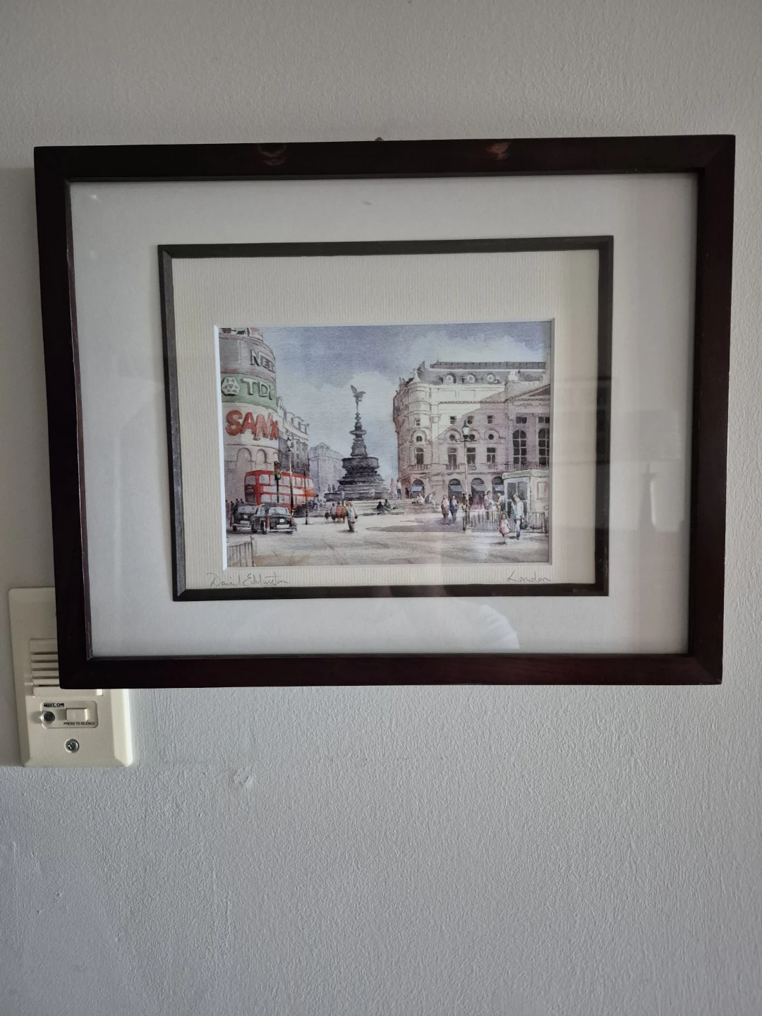 David Eddington Framed London Watercolour Print 🏈 - photo 3