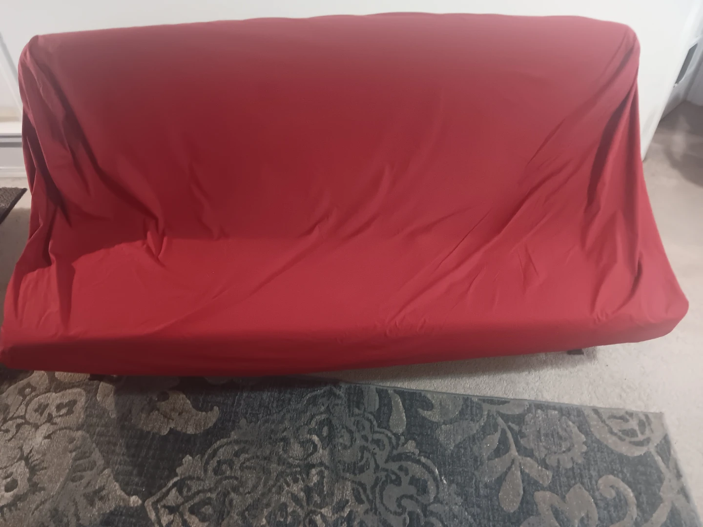 Convertible Futon Sofa Bed with Metal Frame - photo 2