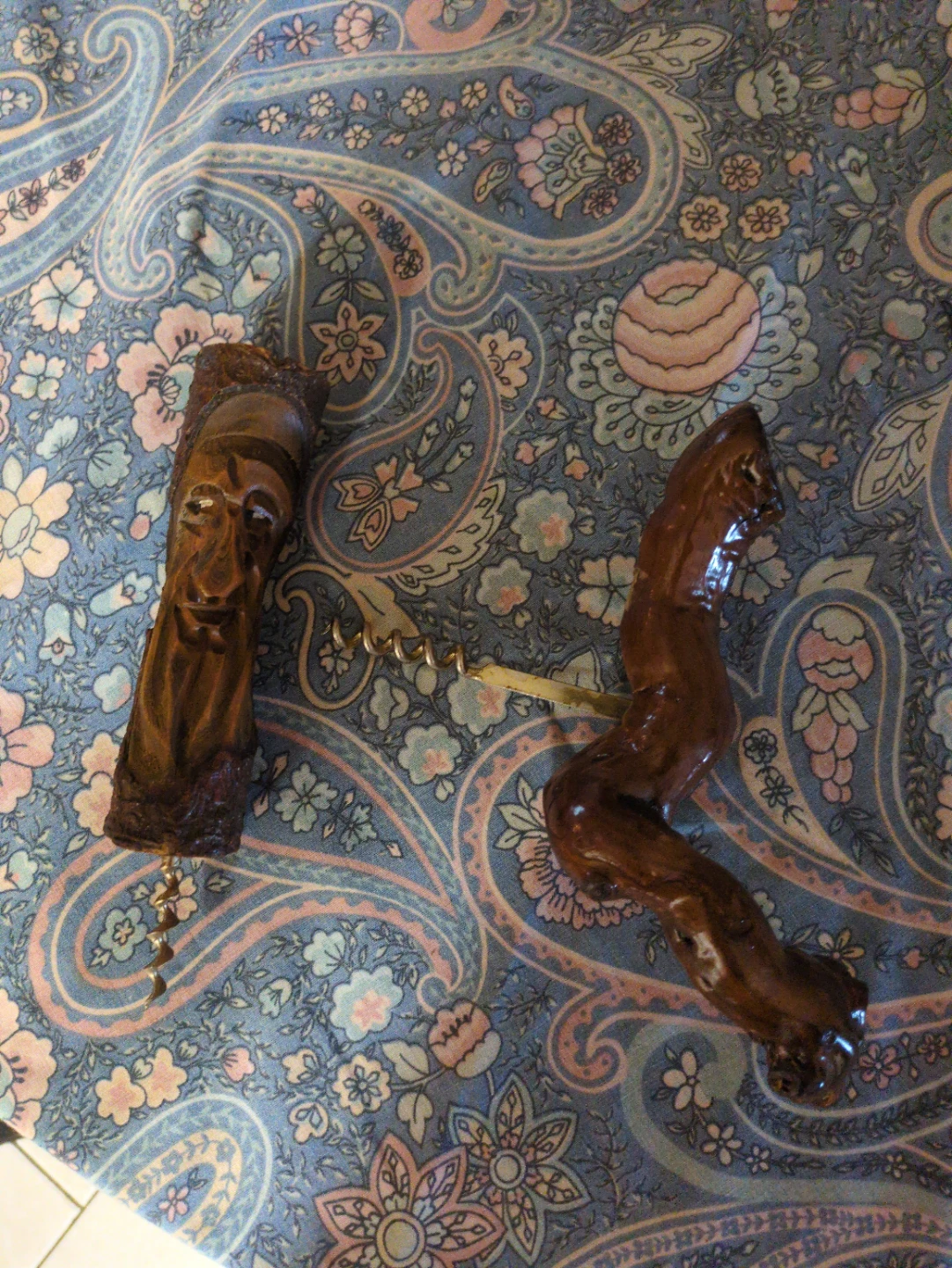 Hand-Carved Wooden Corkscrews