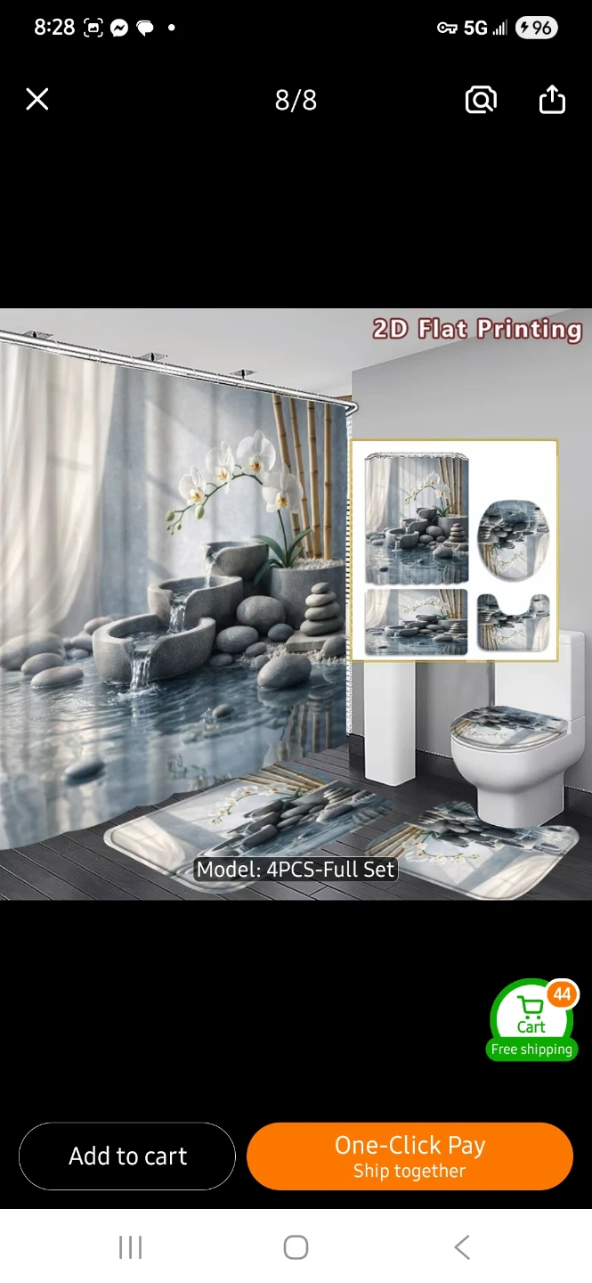 NEW 4-Piece Zen Bathroom Set