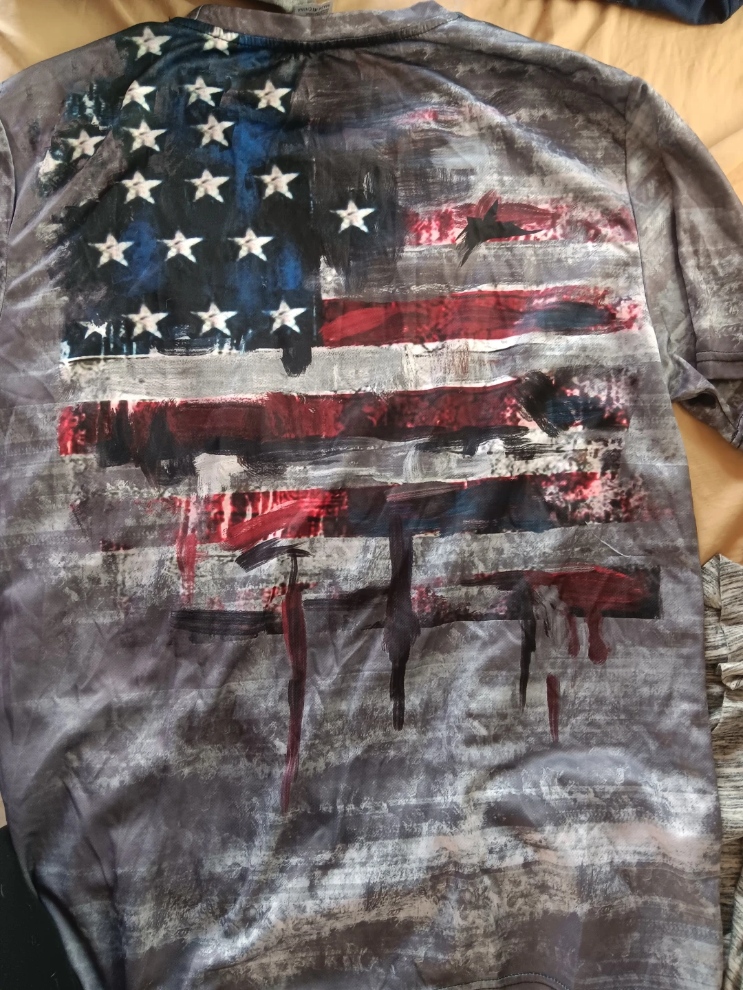 American Flag Print T-Shirt - photo 3