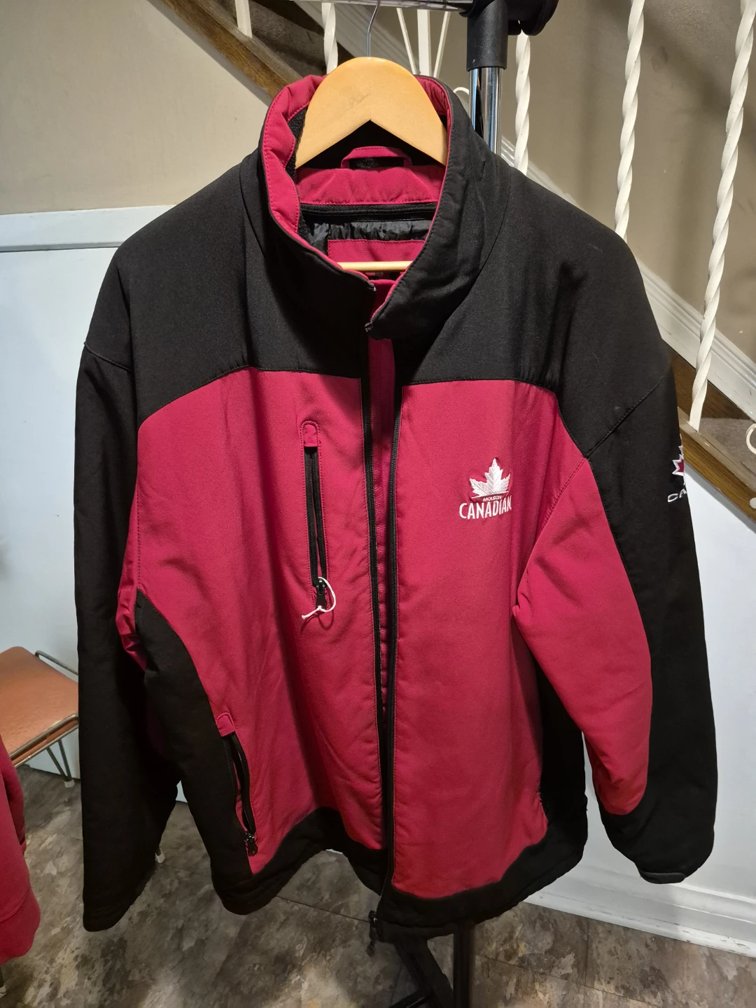 Molson Canadian Red and Black Jacket, winter jacket
