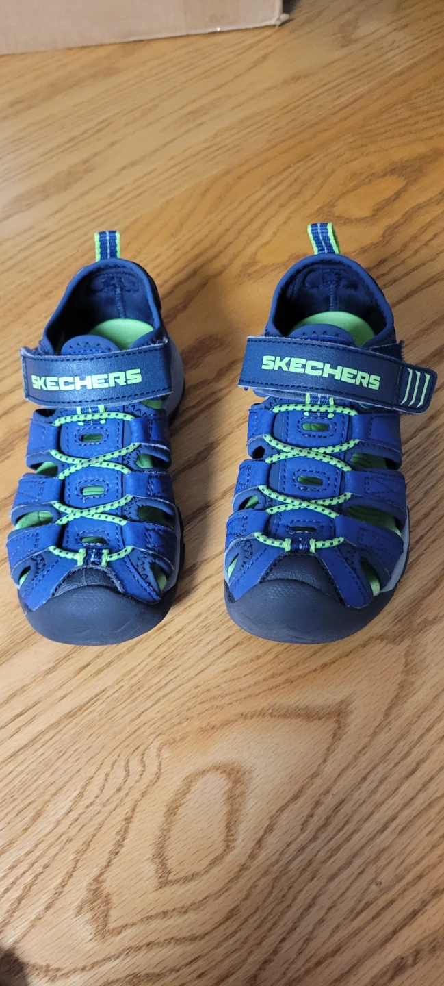 Skechers Boys Sandals Blue and Green