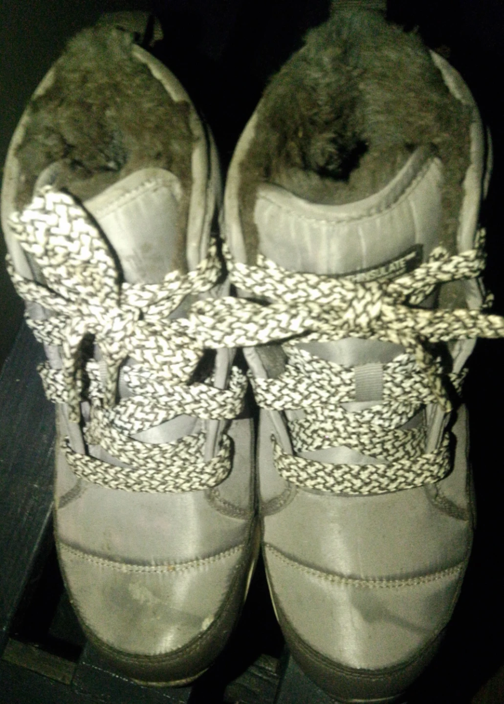 Waterproof Size 8 Grey Winter Snow Joggers with Fur Lining - photo 2