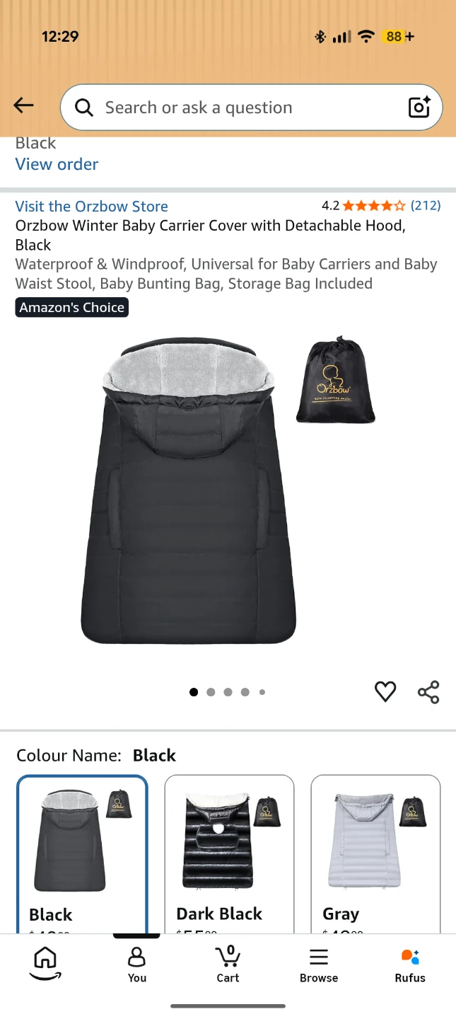 Orzbow Winter Baby Carrier Cover - photo 3