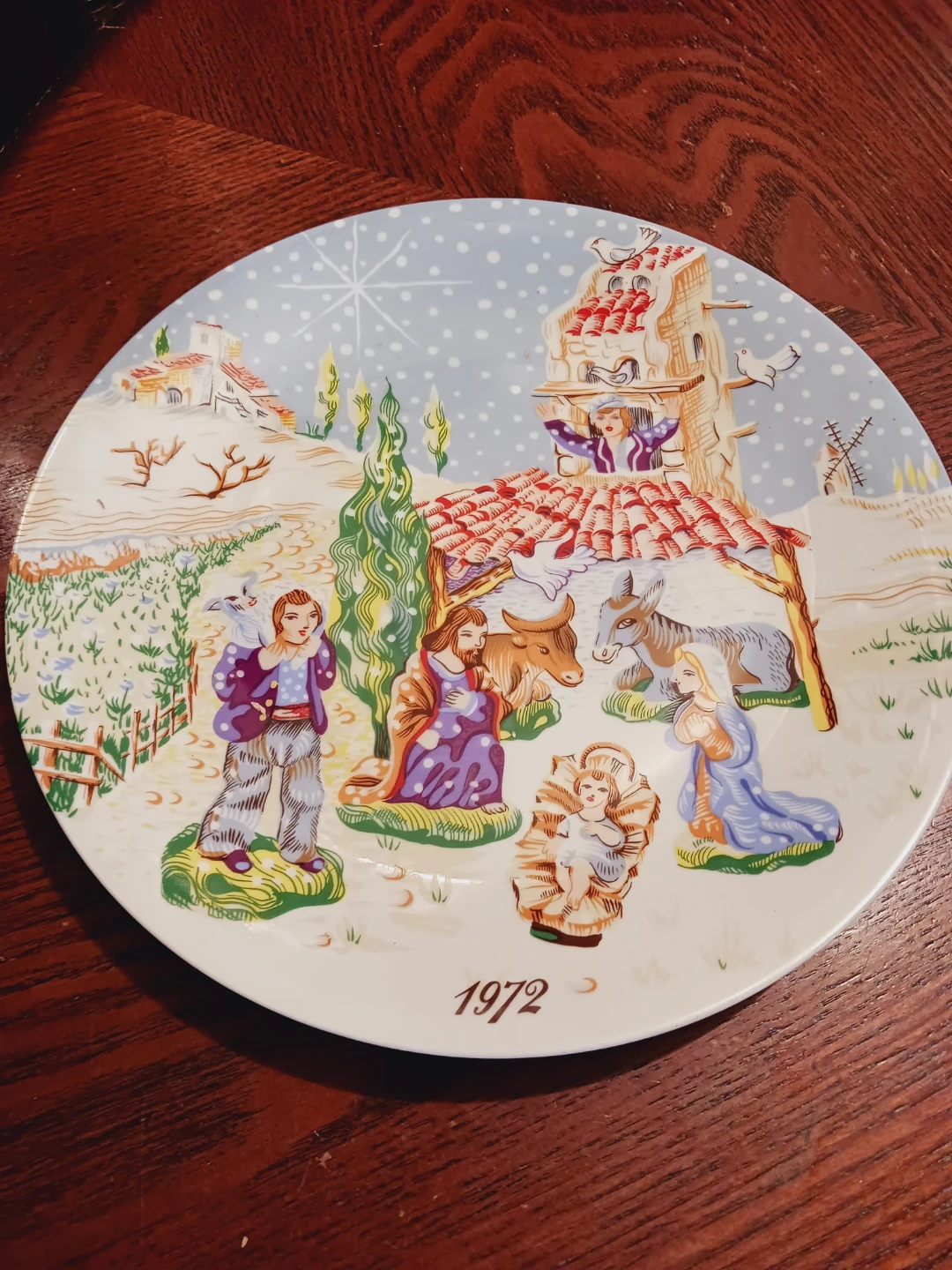 1972. Royale Limoges Noël The Nativity 🎄Christmas  Plate
