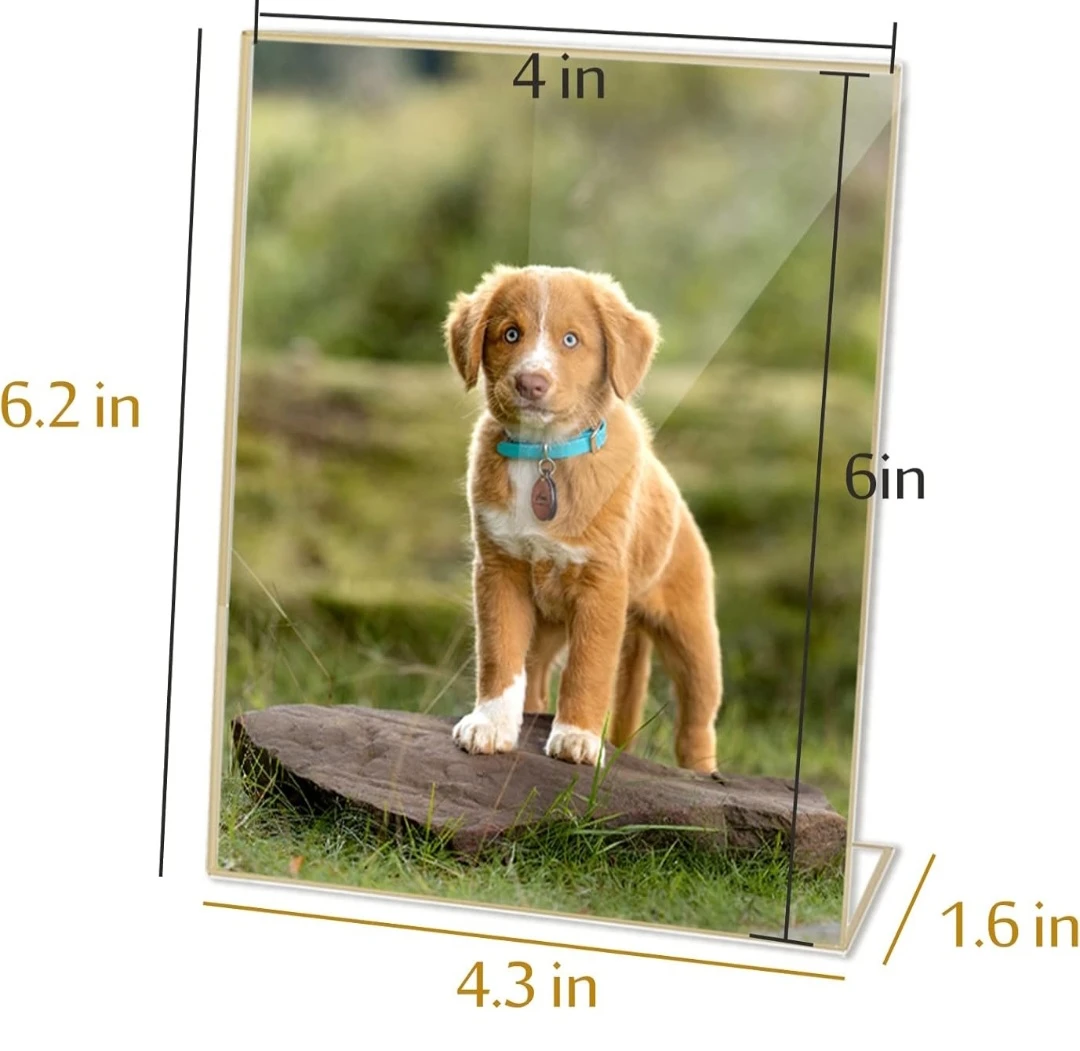 8 Pack Acrylic Sign Holders 4" x 6" - photo 3