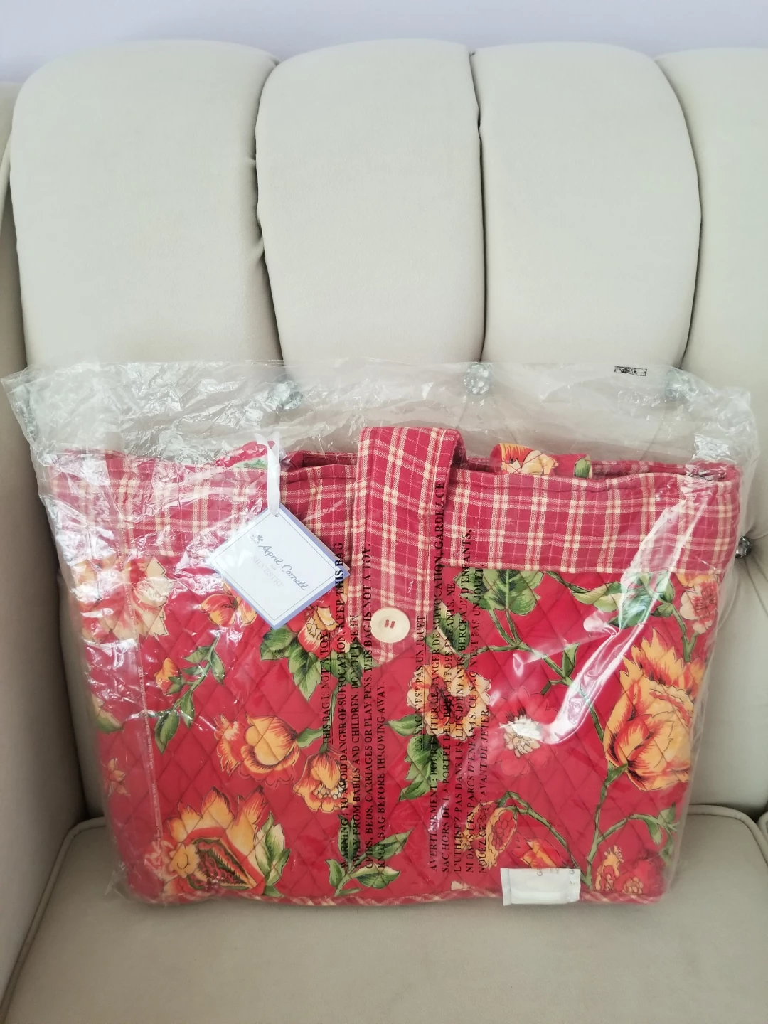 April Cornell Quilted Floral Tote Bag