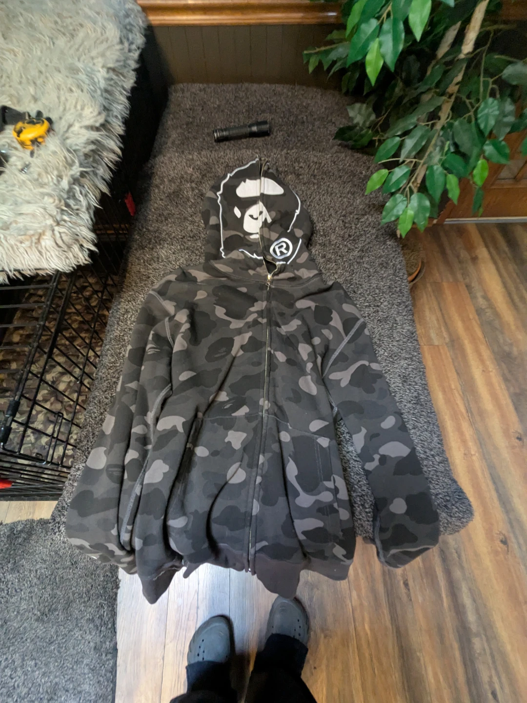 Bape lot 4 tees large 1 zip up hoodie XL /free  bape mask