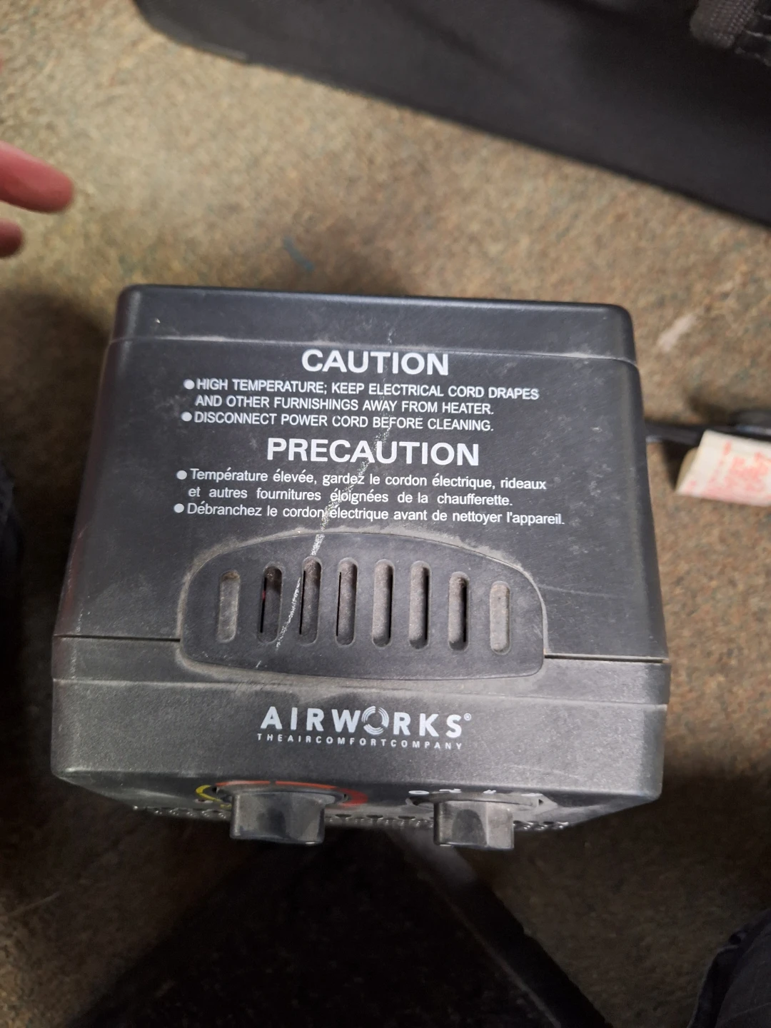 Airworks Portable Electric Heater - photo 2