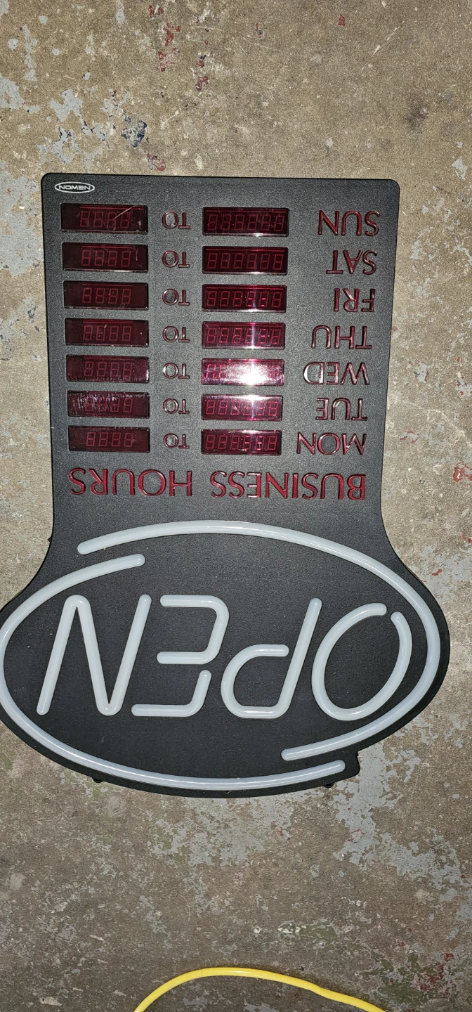 Newon LED Business Hours and Open Sign