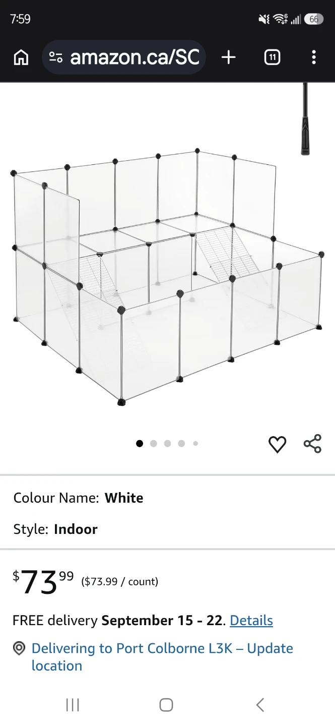 Plastic Pet Playpen White - photo 3