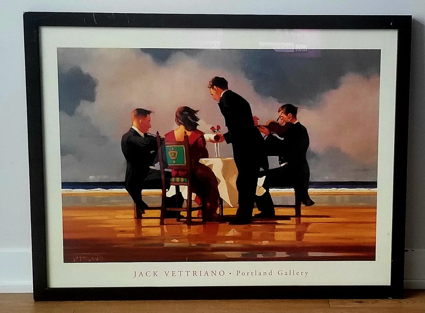 Jack Vettriano Print "Elegy For A Dead Admiral"  Large 26x35" - photo 2