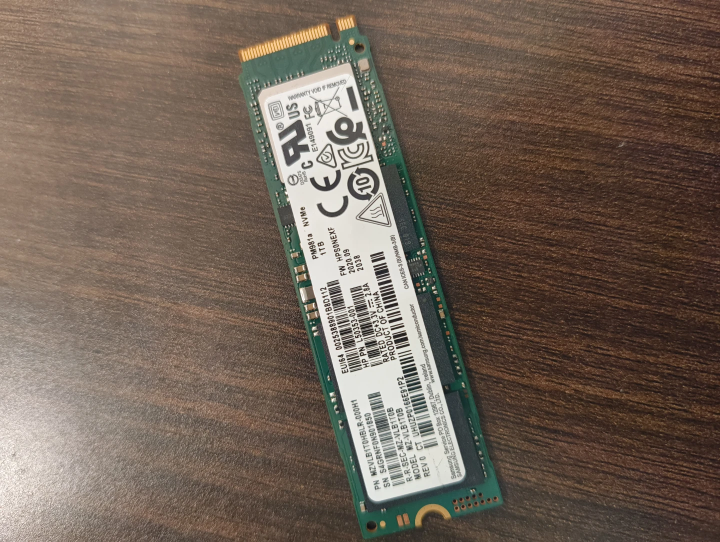 Samsung ssd 1tb nvme Gen3