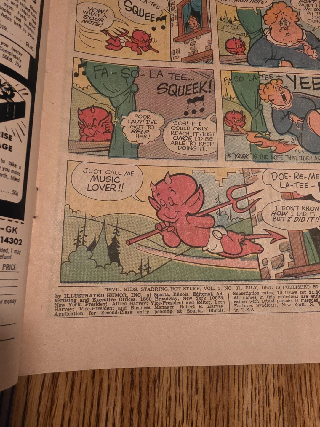 Vintage Devil Kids Comic No. 31 July 1967 - photo 2