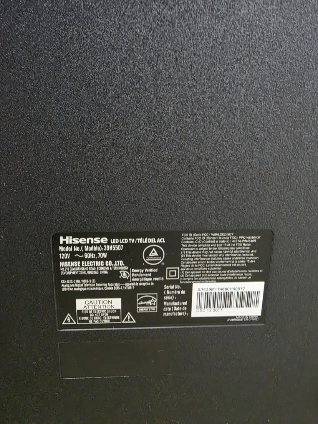 Hisense 39H5507 LED LCD TV - photo 4