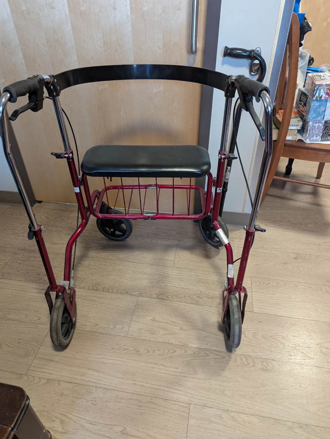 Red Four-Wheel Mobility Walker - photo 3