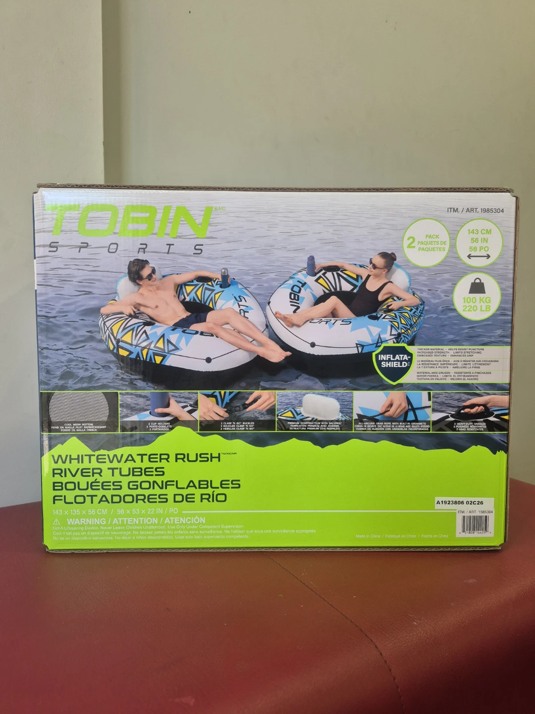 Brand New Tobin Sports Whitewater Rush River Tubes - 2 Pack - photo 2