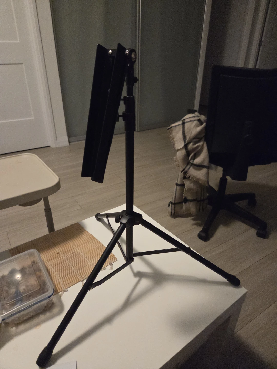 Adjustable Black Tripod Stand