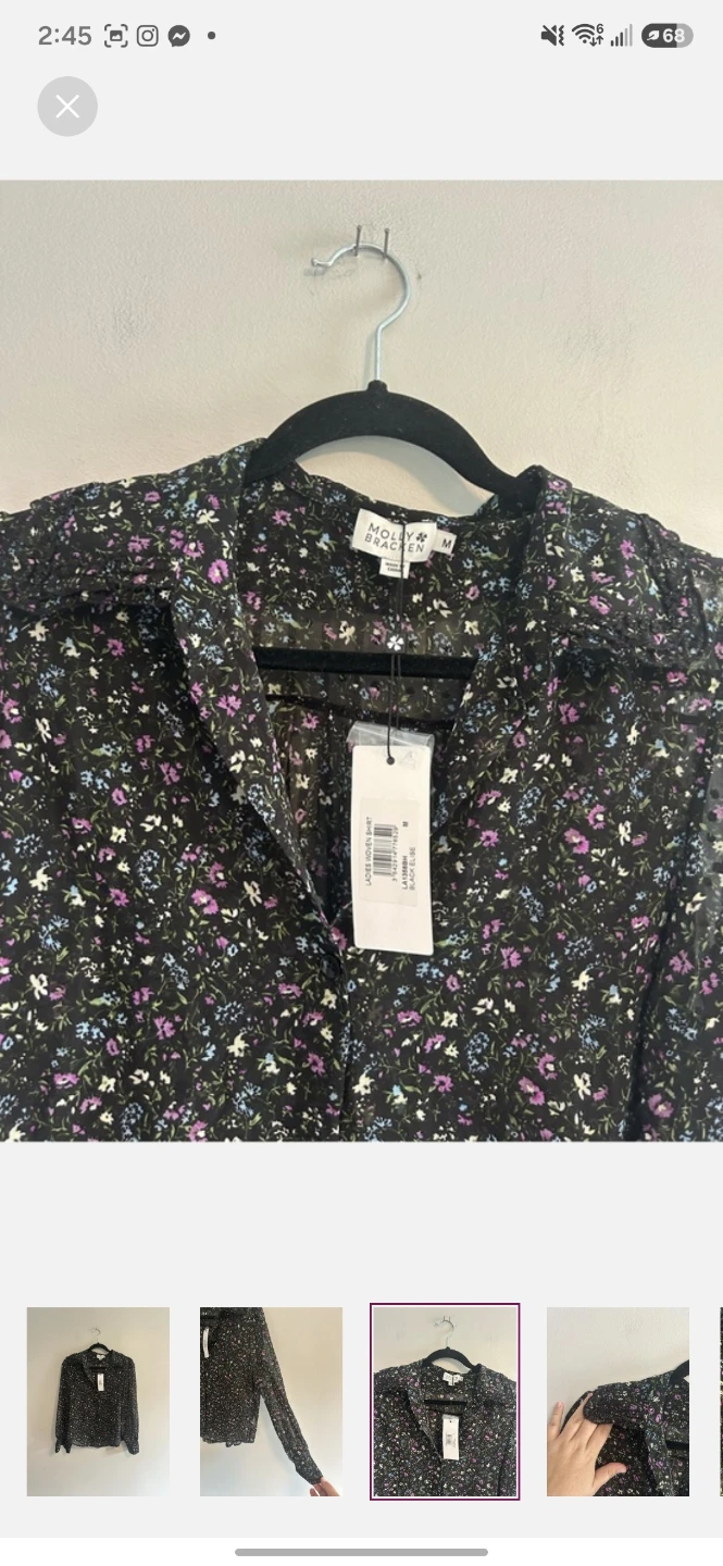 Molly Bracken Floral Woven Shirt - photo 3