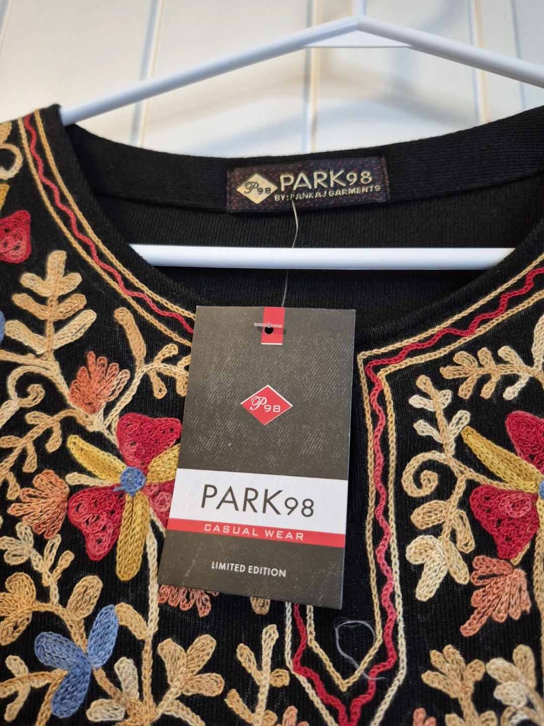 Park98 Embroidered Tunic Black - photo 3