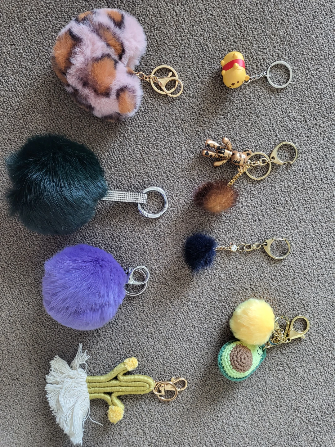 Assorted Plush and Decorative Keychains