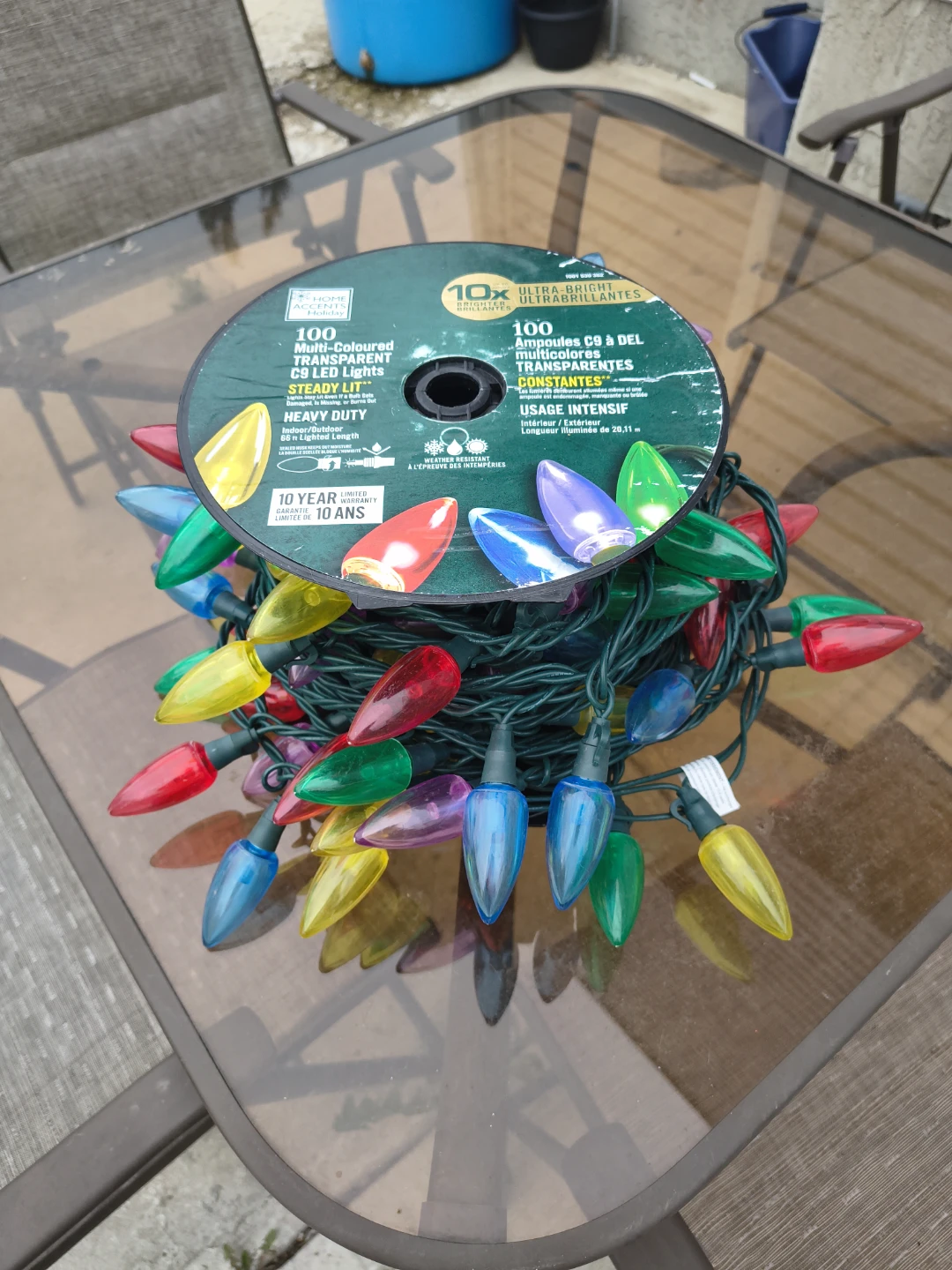 Home Accents Holiday 100 Multi-Coloured C9 LED Lights