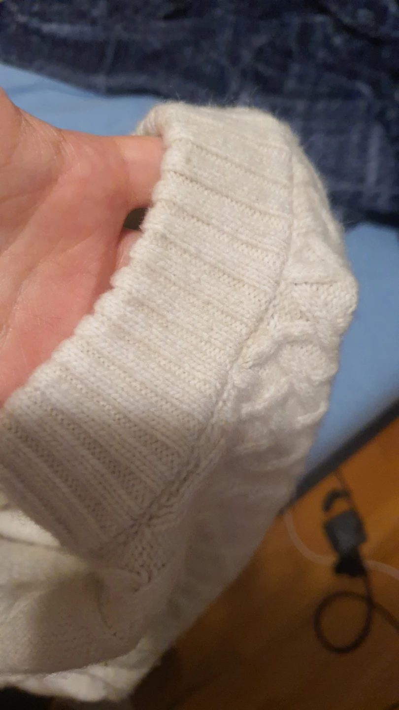 H&M White Cable Knit Sweater - photo 4