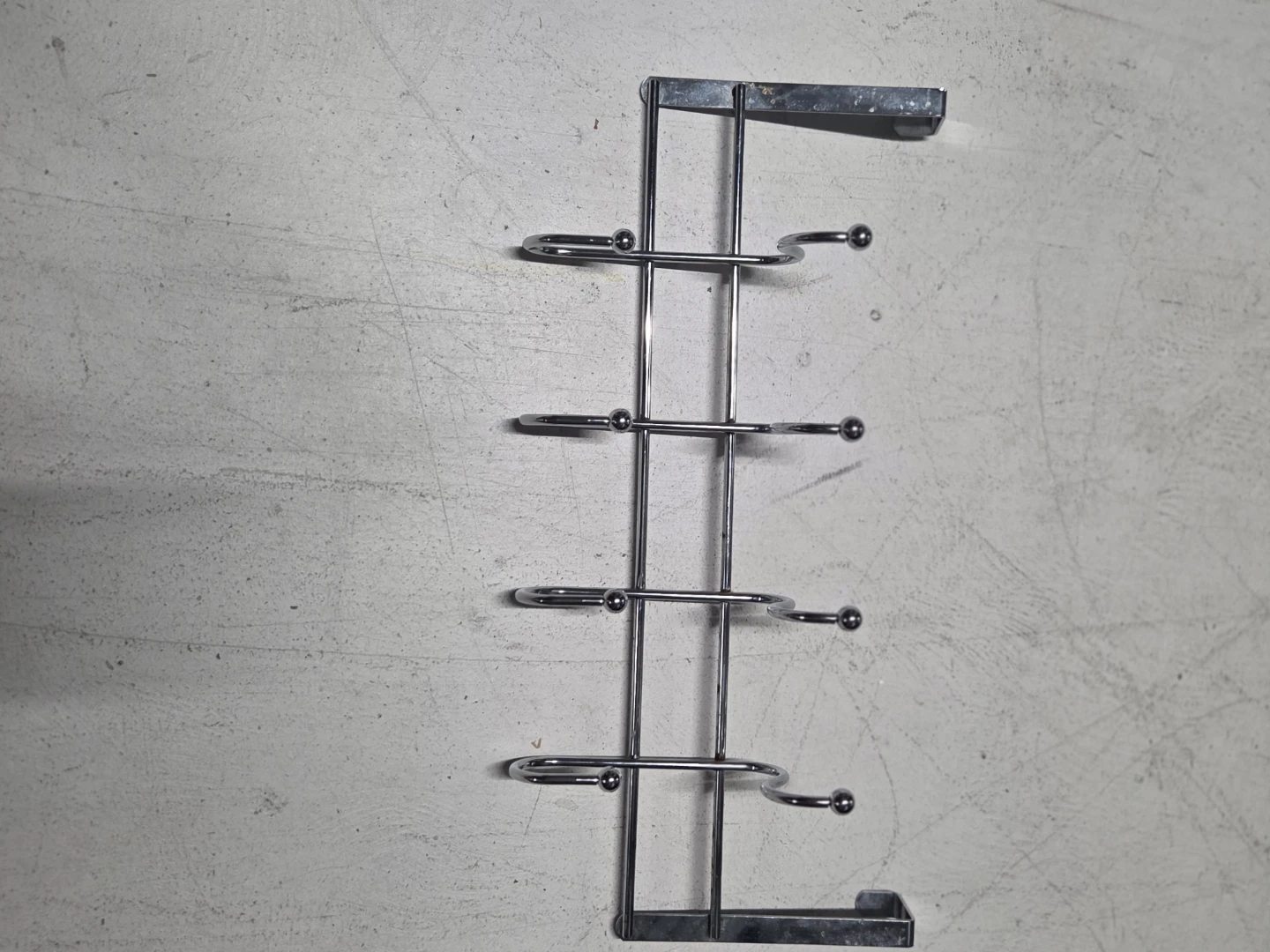 Chrome Over-the-Door Hook Rack - photo 4