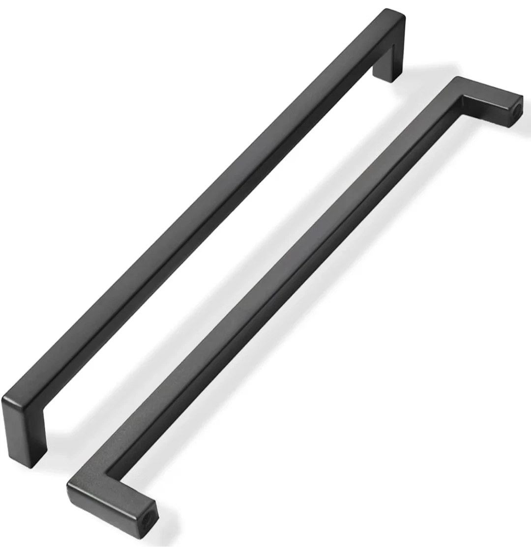 8 matte black cabinet handles