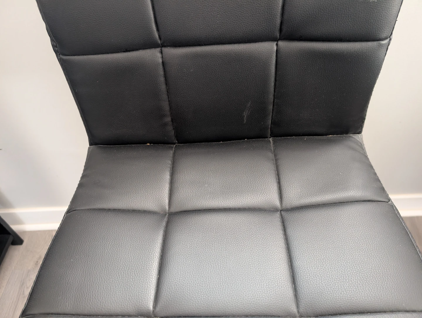 Black Adjustable Swivel Bar Stool - photo 3