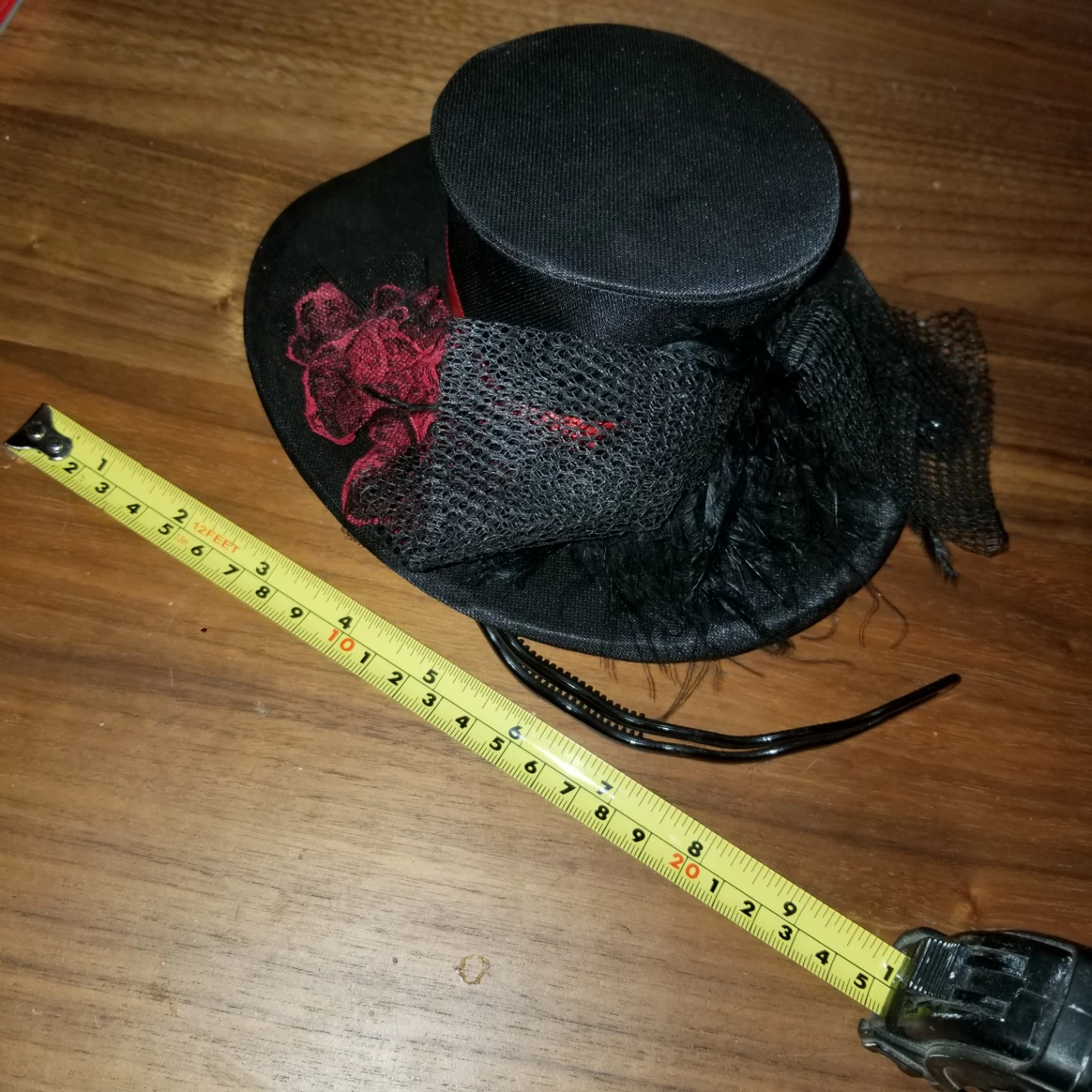 Gothic Mini Top Hat Fascinator - photo 5
